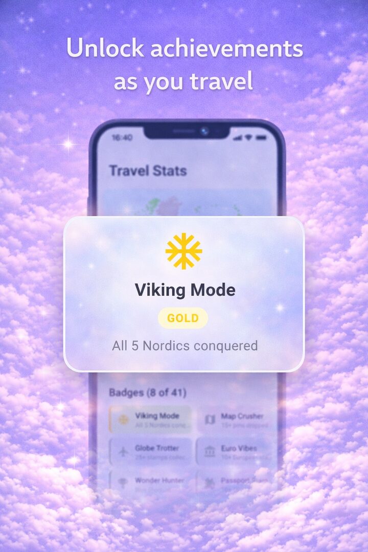 Erfolgs-Popup mit einem goldenen Wikinger-Modus-Abzeichen